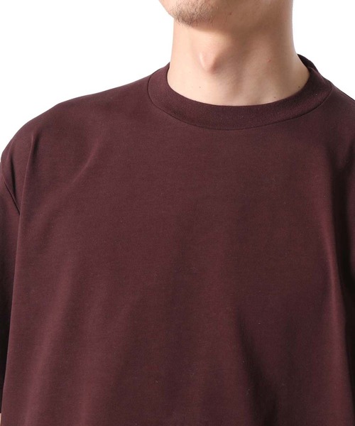 ADAM ET ROPE'(アダムエロペ)の「【30th】BRUSHED HIGH-TWIST COTTON T-SHIRT(Tシャツ/カットソー・メンズ・ホワイト/ブラック/ダークブラウン・M/L)」の5枚目の写真