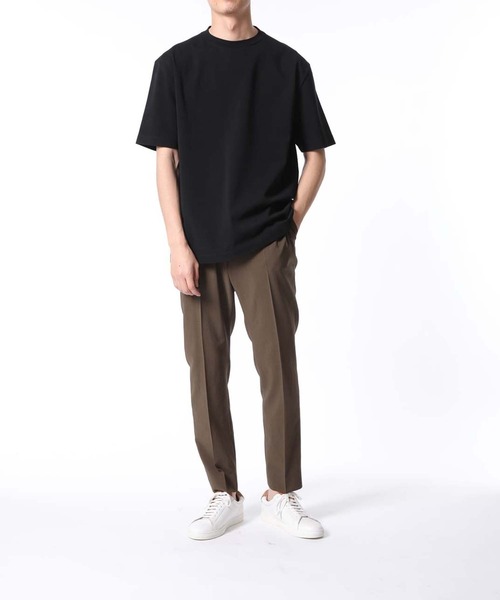 ADAM ET ROPE'(アダムエロペ)の「【30th】BRUSHED HIGH-TWIST COTTON T-SHIRT(Tシャツ/カットソー・メンズ・ホワイト/ブラック/ダークブラウン・M/L)」の9枚目の写真