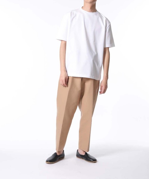 ADAM ET ROPE'(アダムエロペ)の「【30th】BRUSHED HIGH-TWIST COTTON T-SHIRT(Tシャツ/カットソー・メンズ・ホワイト/ブラック/ダークブラウン・M/L)」の10枚目の写真