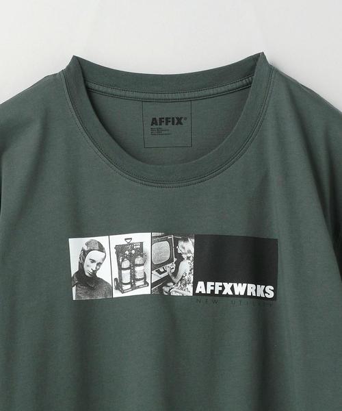 AFFIX(表示禁止)(アフィックス)の「AFFIX(アフィックス)BANNER T-SHIRT(Tシャツ/カットソー・メンズ・ダークグレー・LARGE/SMALL/MEDIUM)」の7枚目の写真