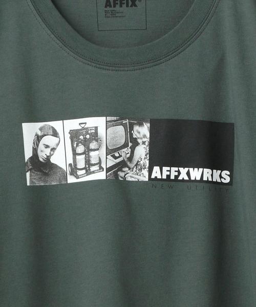 AFFIX(表示禁止)(アフィックス)の「AFFIX(アフィックス)BANNER T-SHIRT(Tシャツ/カットソー・メンズ・ダークグレー・LARGE/SMALL/MEDIUM)」の4枚目の写真