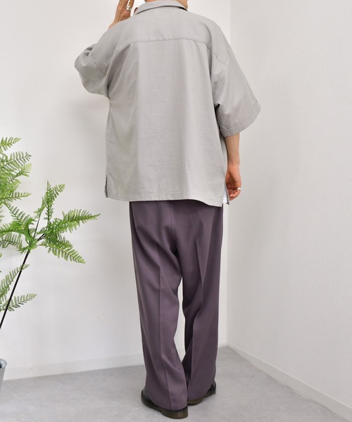 kutir（クティール）の「フラワー刺繍リネンシャツ（シャツ/ブラウス・メンズ・ライトグレー/グリーン/モカ・MEDIUM/LARGE）」の16枚目の写真