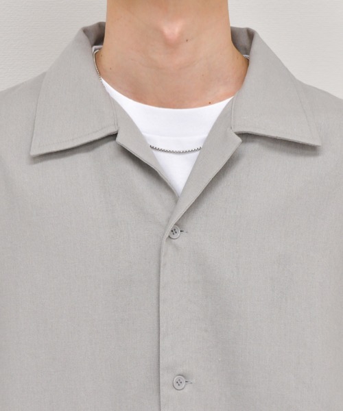 kutir（クティール）の「フラワー刺繍リネンシャツ（シャツ/ブラウス・メンズ・ライトグレー/グリーン/モカ・MEDIUM/LARGE）」の11枚目の写真