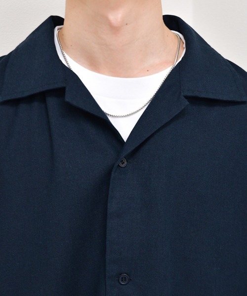 kutir（クティール）の「フラワー刺繍リネンシャツ（シャツ/ブラウス・メンズ・ライトグレー/グリーン/モカ・MEDIUM/LARGE）」の15枚目の写真