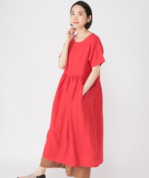 Studio Clip スタディオクリップ の 新色追加 リネンウエスト切り替えギャザーワンピース ワンピース Wear