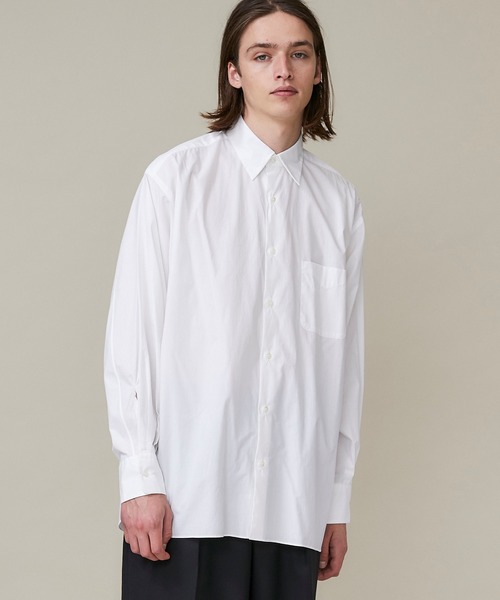 markaware(マーカウェア)の「【markaware/marka】COMFORT FIT SHIRT/A20C-09SH01C(シャツ/ブラウス・メンズ・ホワイト/サックスブルー・1/2)」の2枚目の写真