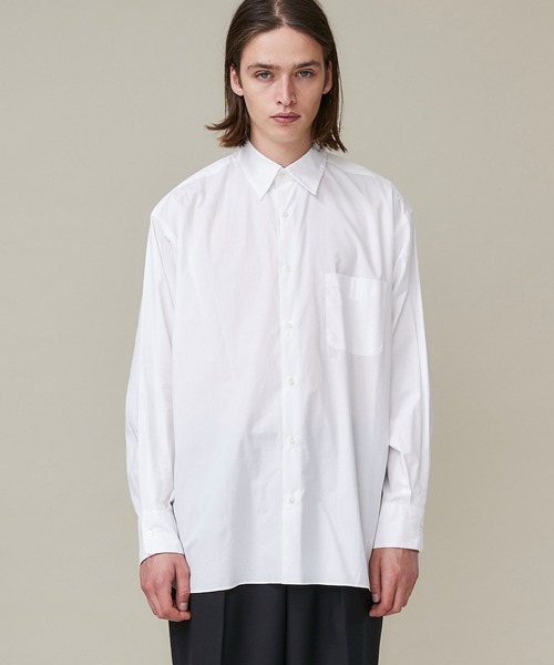 markaware(マーカウェア)の「【markaware/marka】COMFORT FIT SHIRT/A20C-09SH01C(シャツ/ブラウス・メンズ・ホワイト/サックスブルー・1/2)」の3枚目の写真