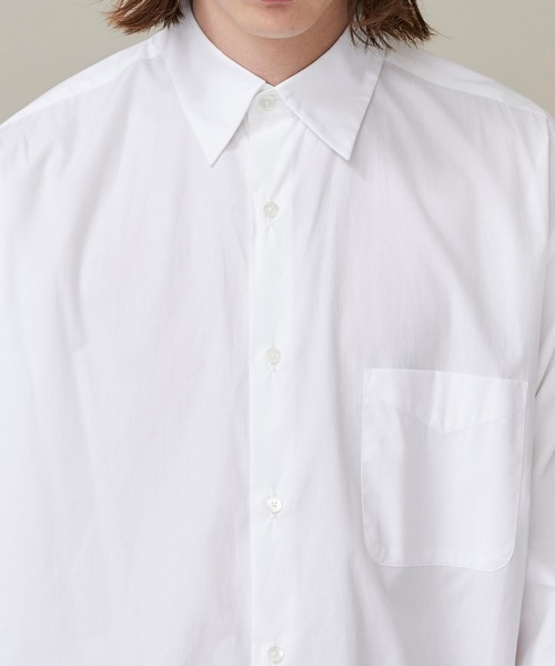 markaware(マーカウェア)の「【markaware/marka】COMFORT FIT SHIRT/A20C-09SH01C(シャツ/ブラウス・メンズ・ホワイト/サックスブルー・1/2)」の7枚目の写真