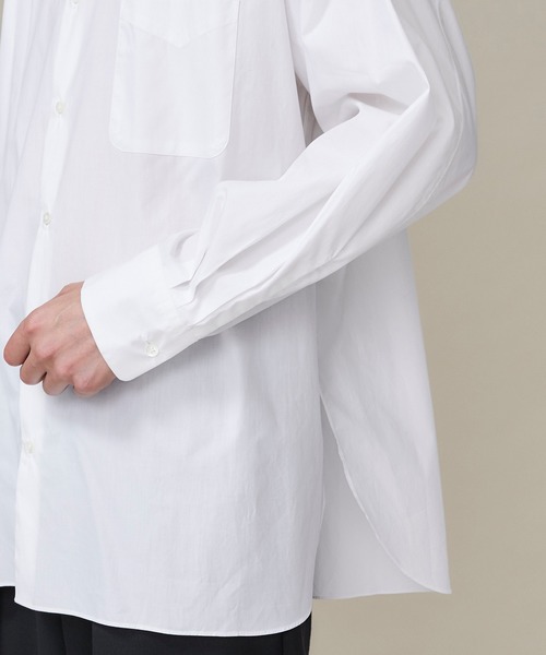 markaware(マーカウェア)の「【markaware/marka】COMFORT FIT SHIRT/A20C-09SH01C(シャツ/ブラウス・メンズ・ホワイト/サックスブルー・1/2)」の8枚目の写真