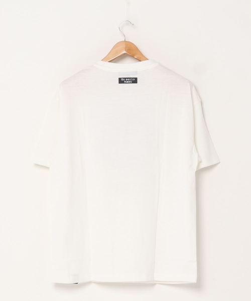 ADMIX/ATELIER SAB MEN(アドミックスアトリエサブメン)の「EnserioTOKYO 吸水速乾 オーバーサイズ ロゴプリント ビッグ Tシャツ(Tシャツ/カットソー・メンズ・ホワイト/ブラック/ベージュ/ピンク・48/50)」の8枚目の写真