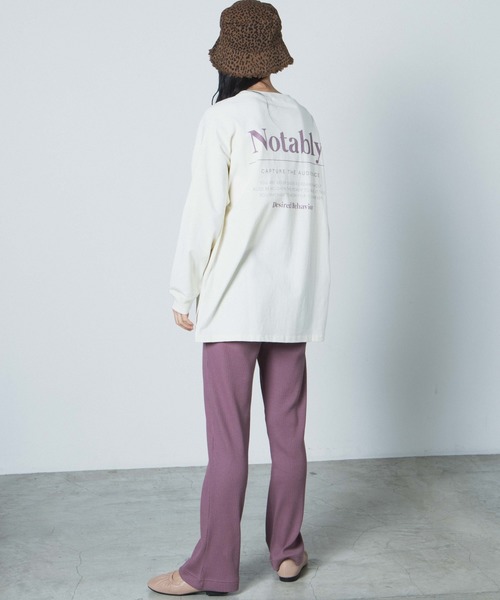 WEGO（ウィゴー）の「WEGO/リブイージーパンツ（スラックス・レディース・ブラック/ブラウン/パープル/ダークグリーン/ブルー・FREE）」の14枚目の写真