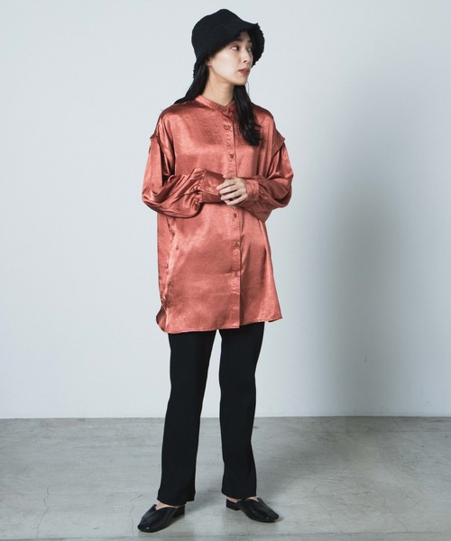 WEGO（ウィゴー）の「WEGO/リブイージーパンツ（スラックス・レディース・ブラック/ブラウン/パープル/ダークグリーン/ブルー・FREE）」の16枚目の写真