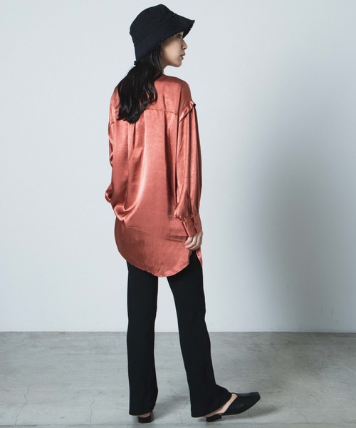 WEGO（ウィゴー）の「WEGO/リブイージーパンツ（スラックス・レディース・ブラック/ブラウン/パープル/ダークグリーン/ブルー・FREE）」の18枚目の写真