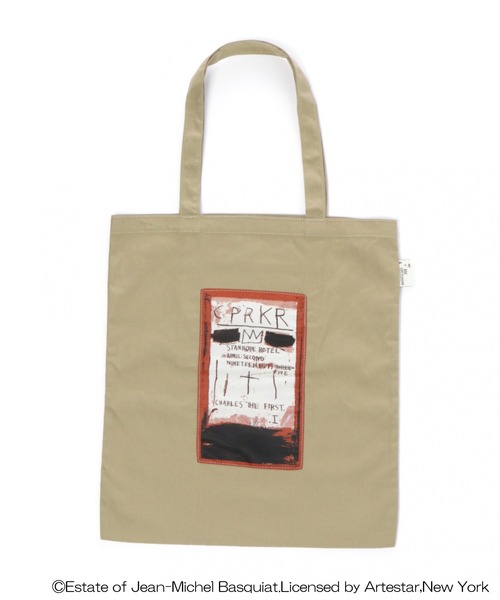 niko and...（ニコアンド）の「【バスキア】コラボ ロゴトートバッグ（トートバッグ・レディース・ブラック/グレー/ベージュ/ネイビー/ライトイエロー・0）」の4枚目の写真