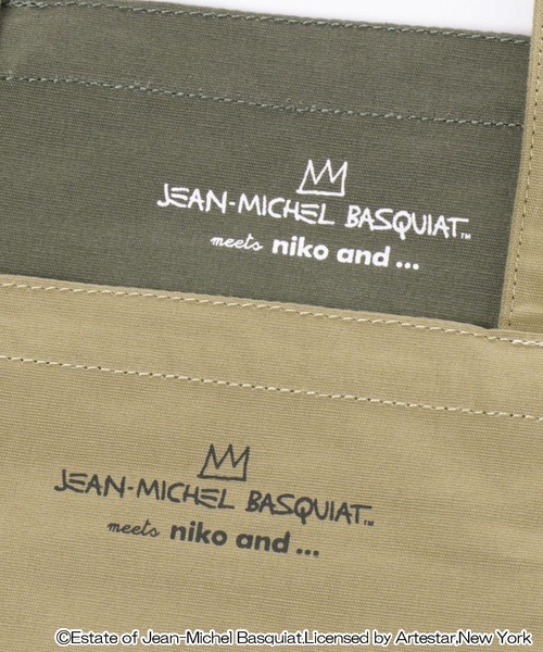 niko and...（ニコアンド）の「【バスキア】コラボ ロゴトートバッグ（トートバッグ・レディース・ブラック/グレー/ベージュ/ネイビー/ライトイエロー・0）」の9枚目の写真