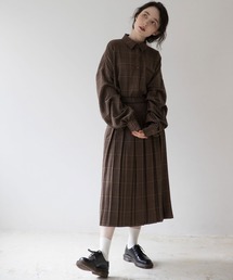 idem | Volume Sleeve Check Shirt(シャツ/ブラウス)