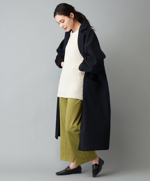 prose verse（プロズヴェール）の「《WEB限定》ラグランボリューム袖コート オーバサイズ ロングコート（その他アウター・レディース・モカ/ブラック/アイボリー・ﾌﾘ-）」の9枚目の写真