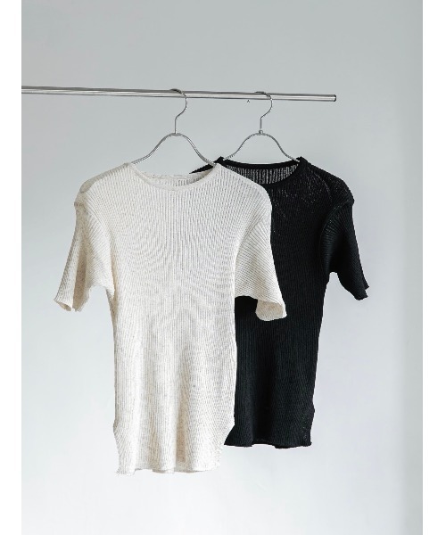 amel（エイメル）の「sheer rib knit black（ニット/セーター・レディース・ブラック・FREE）」の10枚目の写真