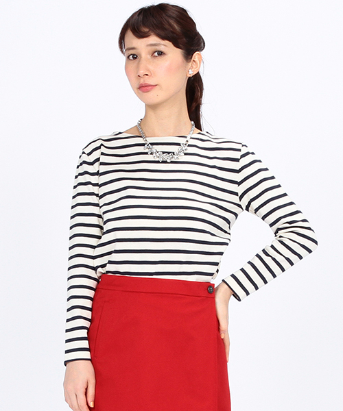 BEAMS LIGHTS Women's（ビームスライツ ウィメンズ）の「BEAMS LIGHTS× CHANTECLAIR / ボーダープルオーバー（Tシャツ/カットソー・レディース・ブラウン系その他/ネイビー/オフホワイト/サックスブルー/ブルー系その他/ブラック/グレー・38/36）」の5枚目の写真