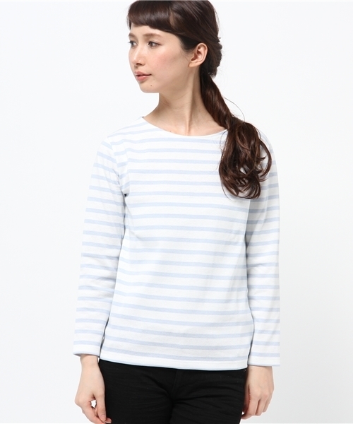 BEAMS LIGHTS Women's（ビームスライツ ウィメンズ）の「BEAMS LIGHTS× CHANTECLAIR / ボーダープルオーバー（Tシャツ/カットソー・レディース・ブラウン系その他/ネイビー/オフホワイト/サックスブルー/ブルー系その他/ブラック/グレー・38/36）」の6枚目の写真