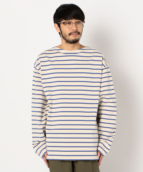 UNFIL(アンフィル)の「【unfil / アンフィル】cotton jesey breton shirt #WOSP-UM210(Tシャツ/カットソー・メンズ・ブラック×グレー/ホワイト系その他4・M/L)」の14枚目の写真