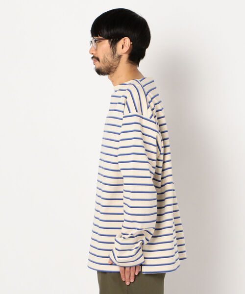 UNFIL(アンフィル)の「【unfil / アンフィル】cotton jesey breton shirt #WOSP-UM210(Tシャツ/カットソー・メンズ・ブラック×グレー/ホワイト系その他4・M/L)」の10枚目の写真