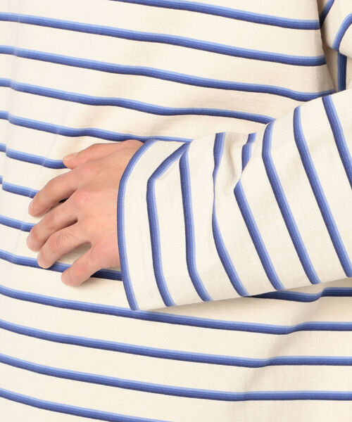 UNFIL(アンフィル)の「【unfil / アンフィル】cotton jesey breton shirt #WOSP-UM210(Tシャツ/カットソー・メンズ・ブラック×グレー/ホワイト系その他4・M/L)」の13枚目の写真