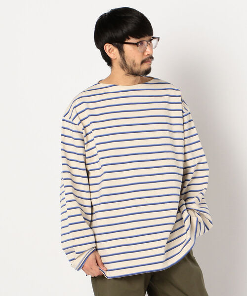 UNFIL(アンフィル)の「【unfil / アンフィル】cotton jesey breton shirt #WOSP-UM210(Tシャツ/カットソー・メンズ・ブラック×グレー/ホワイト系その他4・M/L)」の7枚目の写真
