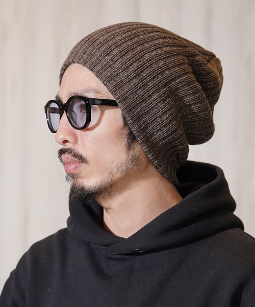 MIG&DEXI（ミグアンドデキシー）の「MIX RIB BEANIE ミックスリブビーニー / ニットビーニー（ニットキャップ/ビーニー・メンズ・ブラック/ネイビー/ブラウン・FREE）」の3枚目の写真