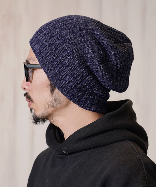 MIG&DEXI（ミグアンドデキシー）の「MIX RIB BEANIE ミックスリブビーニー / ニットビーニー（ニットキャップ/ビーニー・メンズ・ブラック/ネイビー/ブラウン・FREE）」の6枚目の写真