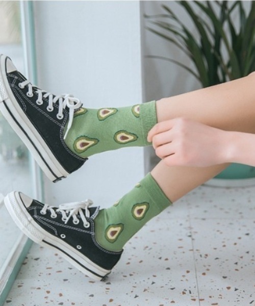 「kakko」（カッコ）の「レディース フルーツイラスト クルーソックス靴下（ソックス/靴下・レディース・A/B/C/D・ONE SIZE）」の15枚目の写真