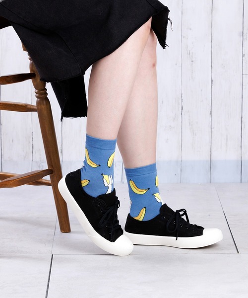 「kakko」（カッコ）の「レディース フルーツイラスト クルーソックス靴下（ソックス/靴下・レディース・A/B/C/D・ONE SIZE）」の16枚目の写真