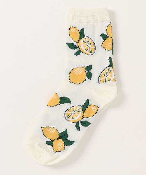 「kakko」（カッコ）の「レディース フルーツイラスト クルーソックス靴下（ソックス/靴下・レディース・A/B/C/D・ONE SIZE）」の19枚目の写真