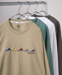 CONVERSE | 【CONVERSE/コンバース】 ワンポイント 6シューズ刺繍&5シューズ刺繍 ロングスリーブT(Tシャツ/カットソー)
