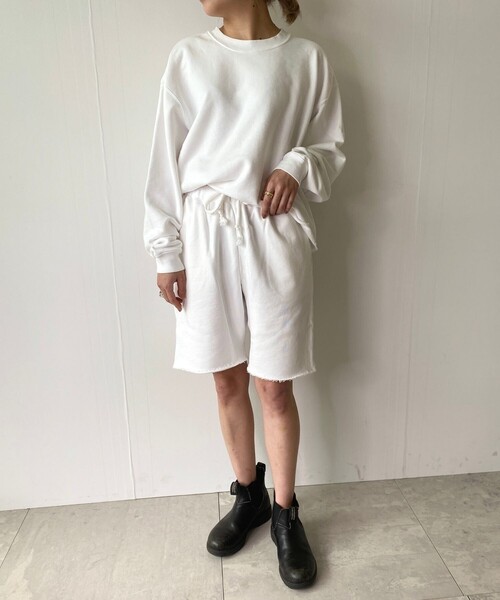 JET（ジェット）の「◆【ウォッシャブル】10ozスウェットショートパンツ（その他パンツ・レディース・グリーン/カーキ/ホワイト・04）」の5枚目の写真