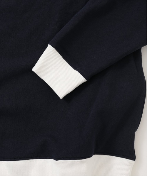 417 EDIFICE（フォーワンセブンエディフィス）の「◆【BIG SHIRTS / ビックシャツ】 ACHATS PARIS リンガースウェット（Tシャツ/カットソー・メンズ・ホワイト/ネイビー・SMALL/MEDIUM/LARGE）」の8枚目の写真