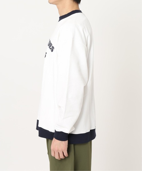 417 EDIFICE（フォーワンセブンエディフィス）の「◆【BIG SHIRTS / ビックシャツ】 ACHATS PARIS リンガースウェット（Tシャツ/カットソー・メンズ・ホワイト/ネイビー・SMALL/MEDIUM/LARGE）」の13枚目の写真