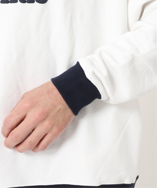 417 EDIFICE（フォーワンセブンエディフィス）の「◆【BIG SHIRTS / ビックシャツ】 ACHATS PARIS リンガースウェット（Tシャツ/カットソー・メンズ・ホワイト/ネイビー・SMALL/MEDIUM/LARGE）」の7枚目の写真