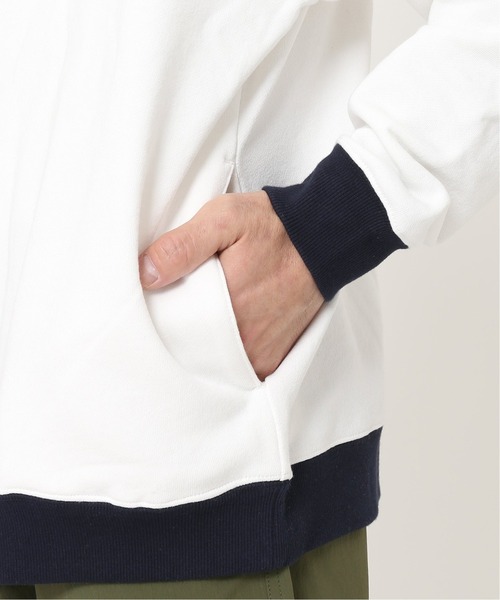 417 EDIFICE（フォーワンセブンエディフィス）の「◆【BIG SHIRTS / ビックシャツ】 ACHATS PARIS リンガースウェット（Tシャツ/カットソー・メンズ・ホワイト/ネイビー・SMALL/MEDIUM/LARGE）」の6枚目の写真