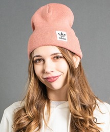 90s adidas アディダス　ラメ　ニット帽　ピンク　ブラウン 90s adidas アディダス ラメ ニット帽 ピンク ブラウン