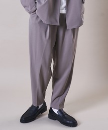 【セットアップ対応】梨地テーパードワイドパンツ / バルーンパンツ