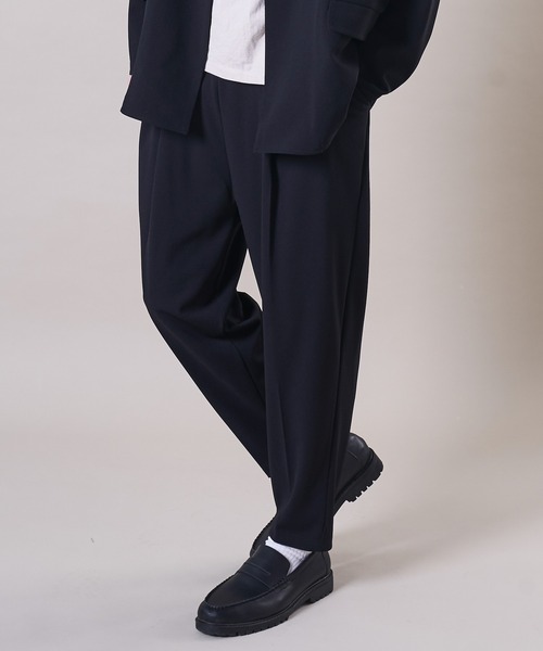 ADPOSION（アドポーション）の「【セットアップ対応】梨地テーパードワイドパンツ / バルーンパンツ（その他パンツ・メンズ・ブラック/ブラウン/グレー/グレイッシュブルー・MEDIUM/LARGE）」の7枚目の写真