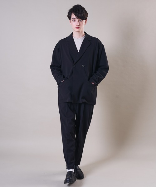 ADPOSION（アドポーション）の「【セットアップ対応】梨地テーパードワイドパンツ / バルーンパンツ（その他パンツ・メンズ・ブラック/ブラウン/グレー/グレイッシュブルー・MEDIUM/LARGE）」の9枚目の写真