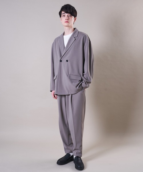 ADPOSION（アドポーション）の「【セットアップ対応】梨地テーパードワイドパンツ / バルーンパンツ（その他パンツ・メンズ・ブラック/ブラウン/グレー/グレイッシュブルー・MEDIUM/LARGE）」の13枚目の写真