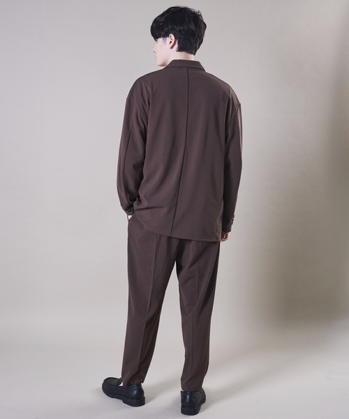 ADPOSION（アドポーション）の「【セットアップ対応】梨地テーパードワイドパンツ / バルーンパンツ（その他パンツ・メンズ・ブラック/ブラウン/グレー/グレイッシュブルー・MEDIUM/LARGE）」の18枚目の写真