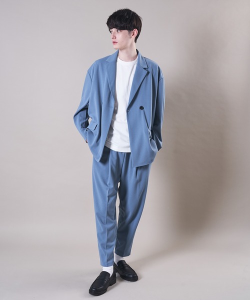 ADPOSION（アドポーション）の「【セットアップ対応】梨地テーパードワイドパンツ / バルーンパンツ（その他パンツ・メンズ・ブラック/ブラウン/グレー/グレイッシュブルー・MEDIUM/LARGE）」の20枚目の写真