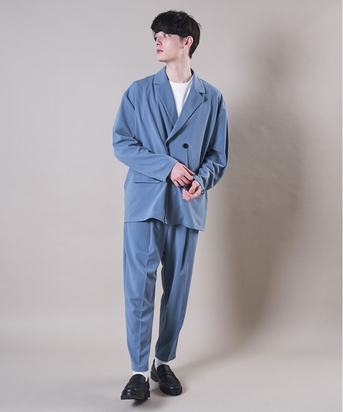 ADPOSION（アドポーション）の「【セットアップ対応】梨地テーパードワイドパンツ / バルーンパンツ（その他パンツ・メンズ・ブラック/ブラウン/グレー/グレイッシュブルー・MEDIUM/LARGE）」の21枚目の写真