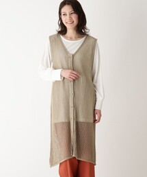 SHOO・LA・RUE | 【2点セット】2WAYメッシュ編みベスト＋Tシャツ(その他トップス)