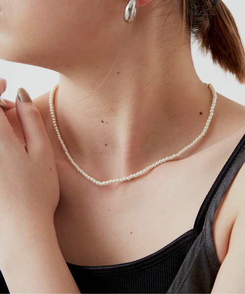 Aunt Marie's(アントマリーズ)の「3mm PEARL NECKLACE / 3mmパールネックレス(ネックレス・レディース・ホワイト・FREE)」の2枚目の写真