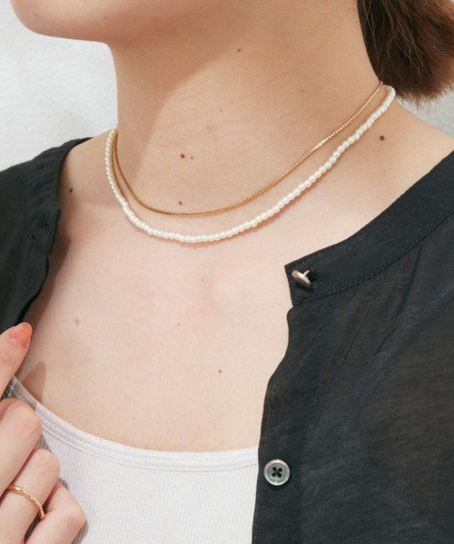 Aunt Marie's(アントマリーズ)の「3mm PEARL NECKLACE / 3mmパールネックレス(ネックレス・レディース・ホワイト・FREE)」の9枚目の写真